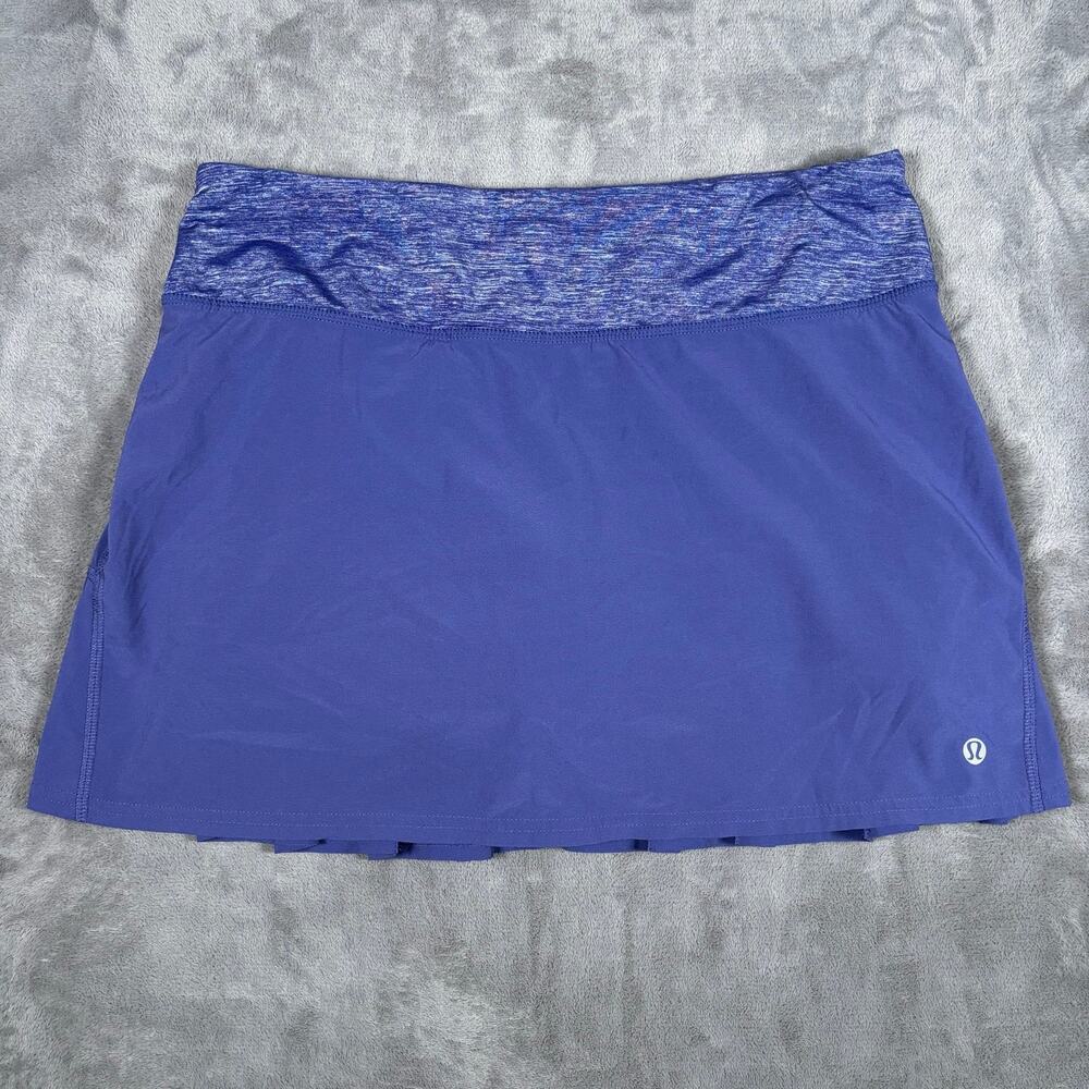 Lululemon Circuit Breaker Athletic Skort Blue Pleated Tennis Golf Size 6